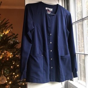 Grey’s Anatomy Signature scrub jacket in navy